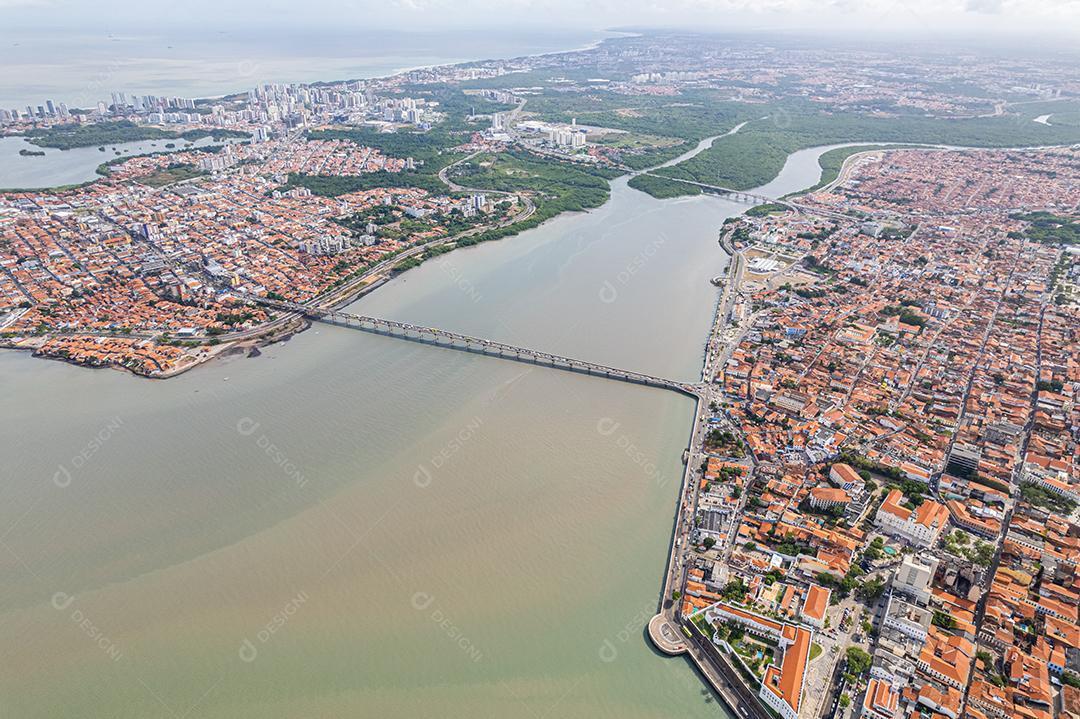 São Luís, Maranhão, Brasil. Paisagem panorâmica da famosa ponte