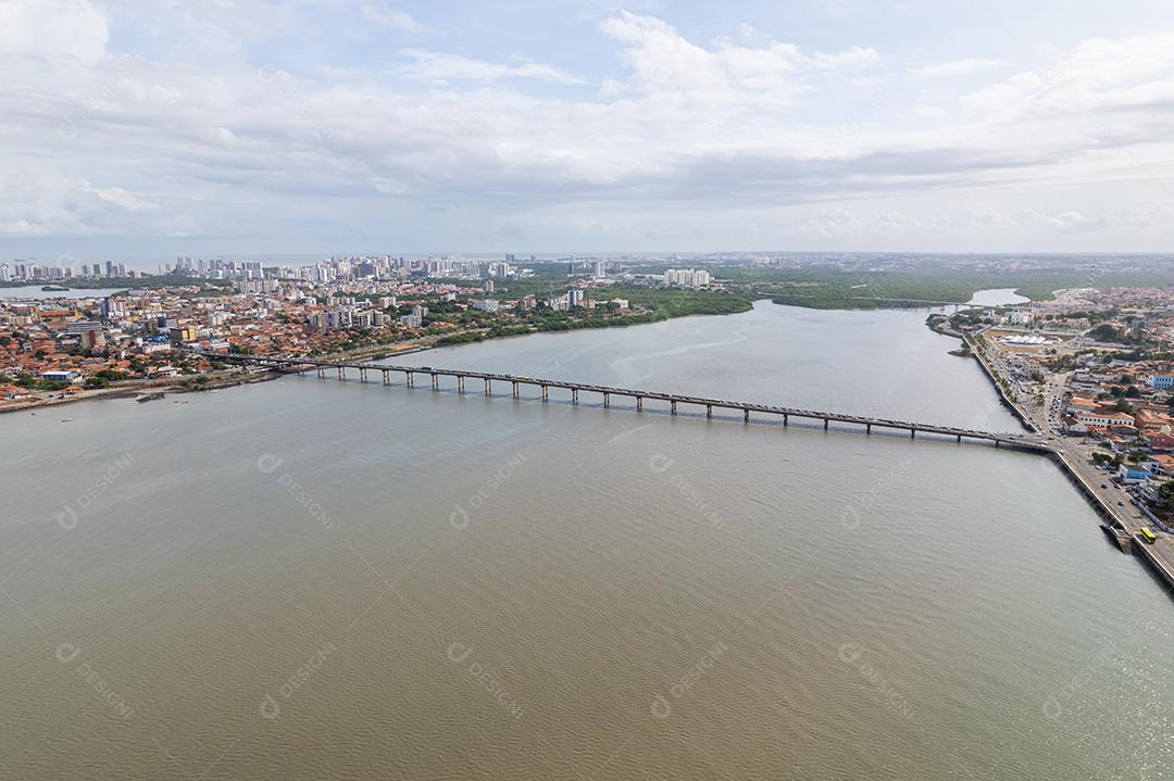 São Luís, Maranhão, Brasil. Paisagem panorâmica da famosa ponte