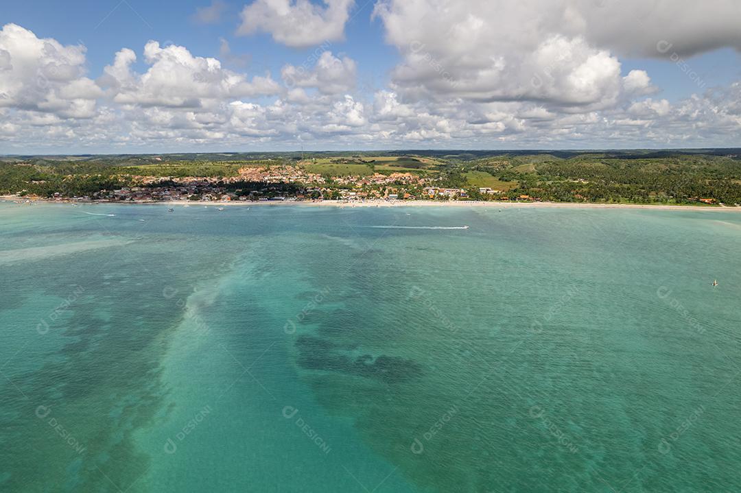 Vista aérea dos recifes de Maragogi, Proteção Ambiental Costa dos Corais