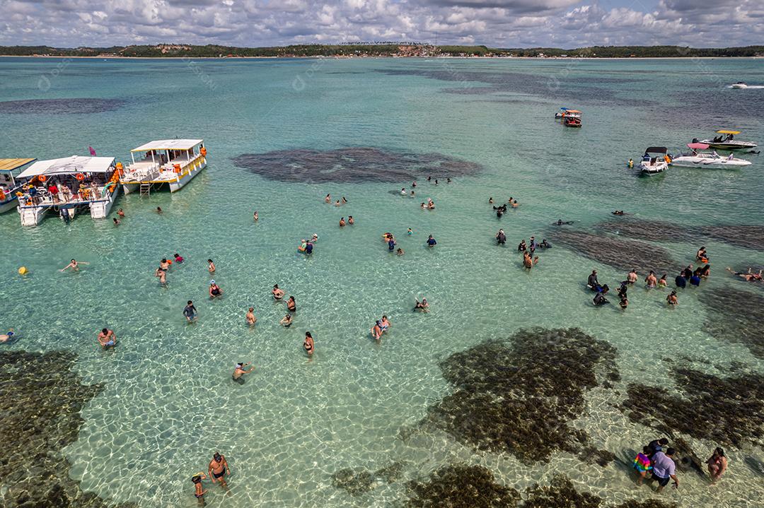 Vista aérea dos recifes de Maragogi, Proteção Ambiental Costa dos Corais