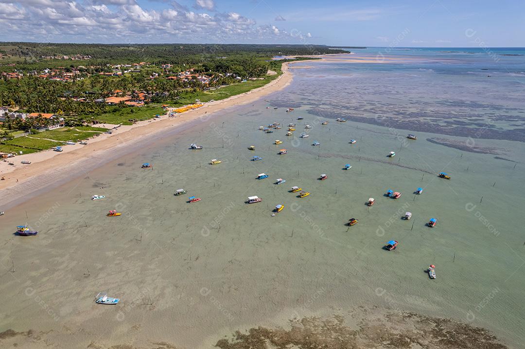 Vista aérea das praias de Maceió, Alagoas, região Nordeste