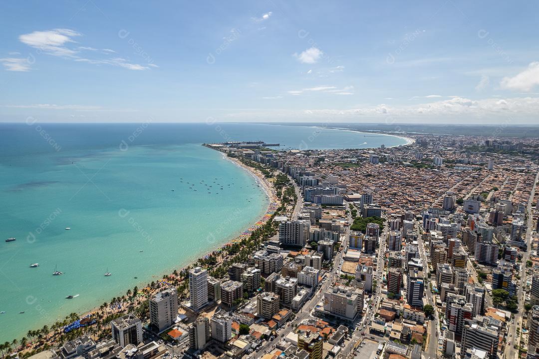 Vista aérea das praias de Maceió, Alagoas, região Nordeste