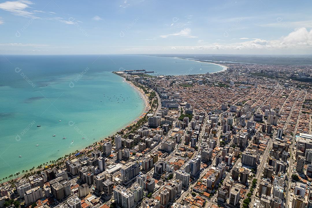 Vista aérea das praias de Maceió, Alagoas, região Nordeste