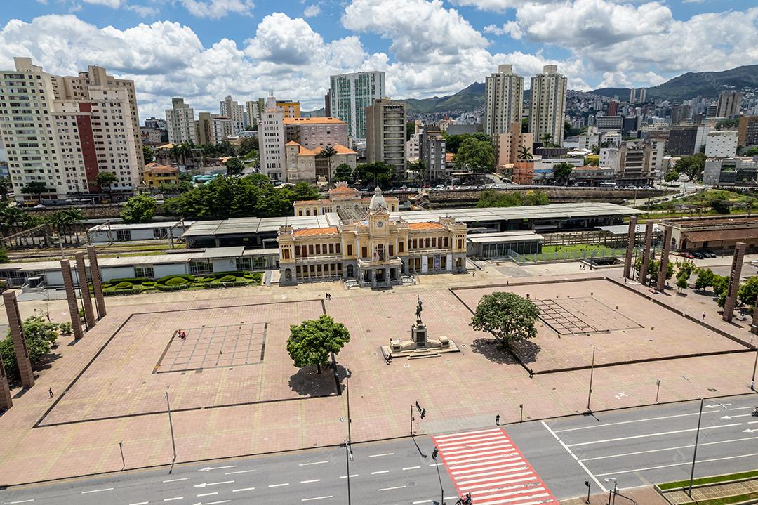 Praça da Estação em Belo Horizonte, em Minas Gerais, Brasil