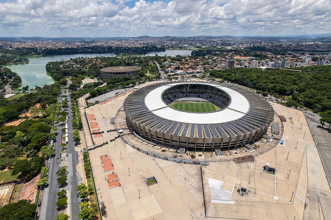Vista aérea do Estádio Governador Magalhães Pinto