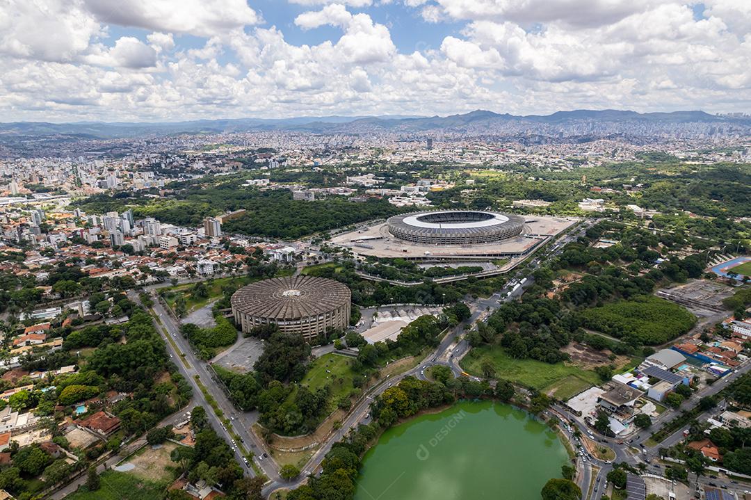 Vista aérea do Estádio Governador Magalhães Pinto