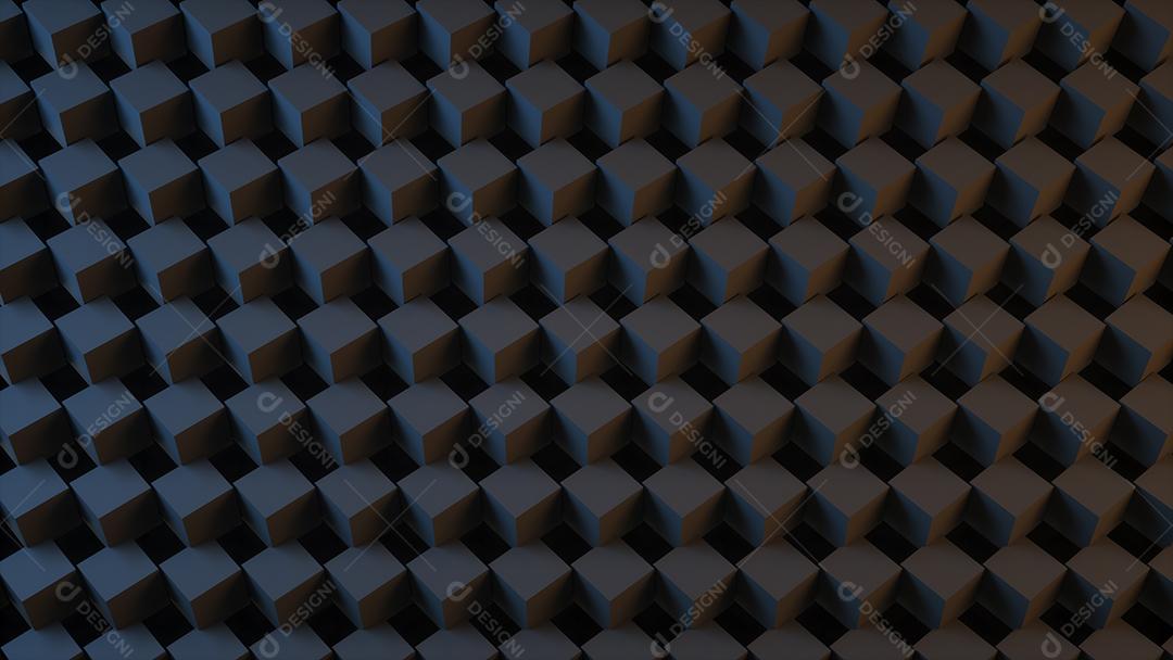 Abstrato digital louco de cubos 3d. renderização 3D.