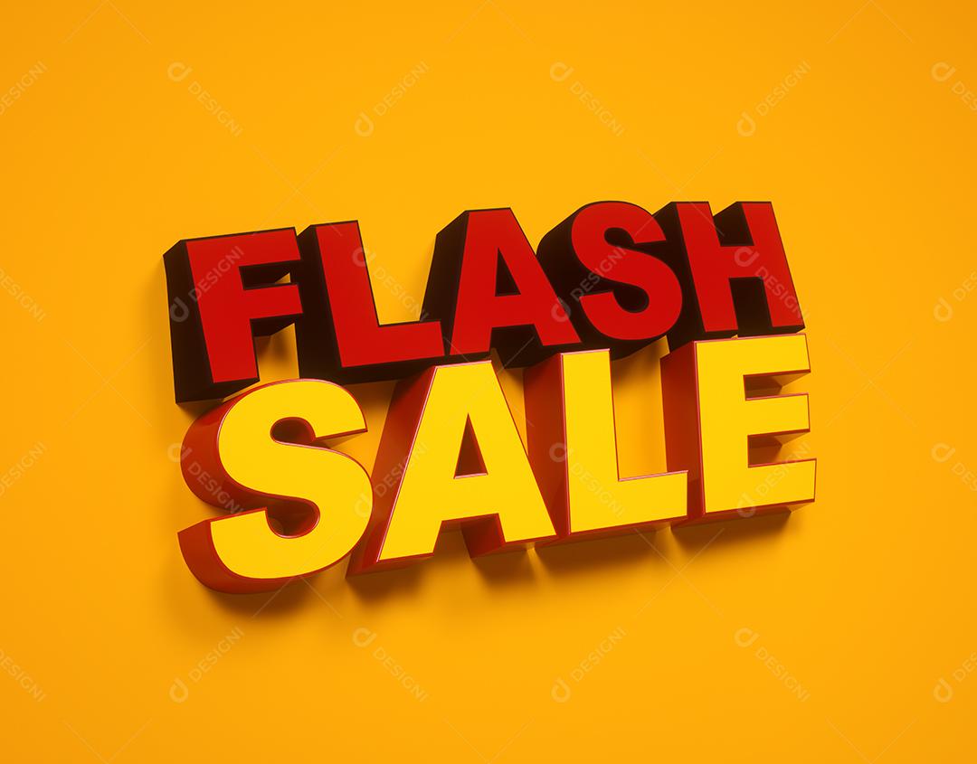 Logo de venda em flash, banner de venda em flash, desconto de 50%, proibição de amarelo vermelho