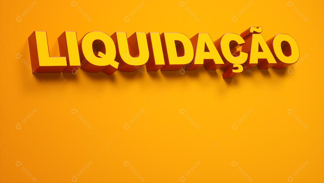 Banner publicitário em português para LIQUIDAÇÃO