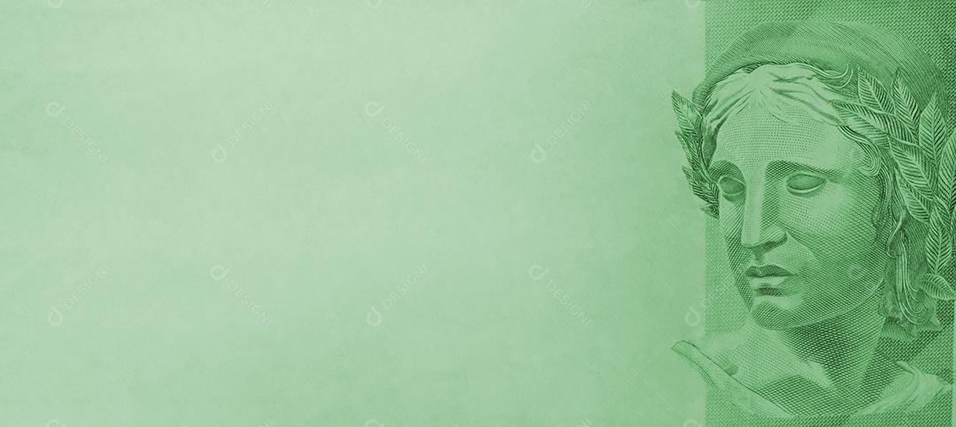 Chefe da República em cores. Fundo de dinheiro brasileiro