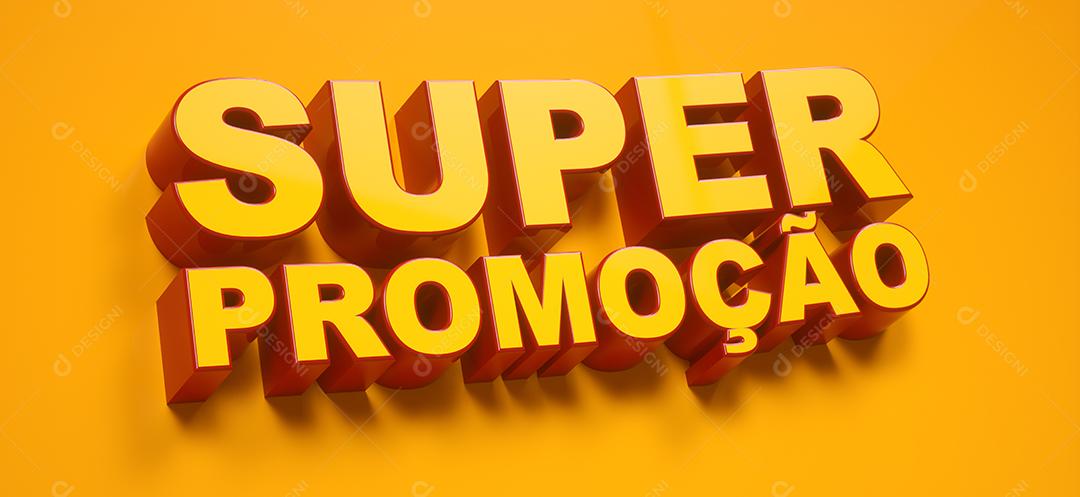 Banner publicitário em português para SUPER PROMOÇÃO, Super