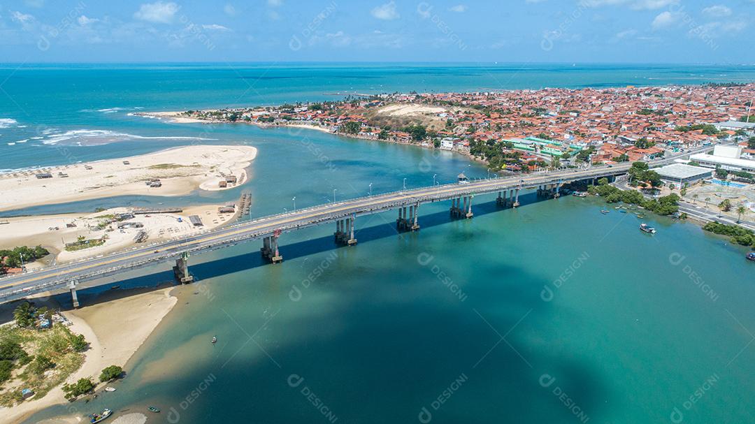 Fortaleza, Brasil. Ponte José Martins Rodrigues, sob o Rio Ceará em Fortaleza, Ceará