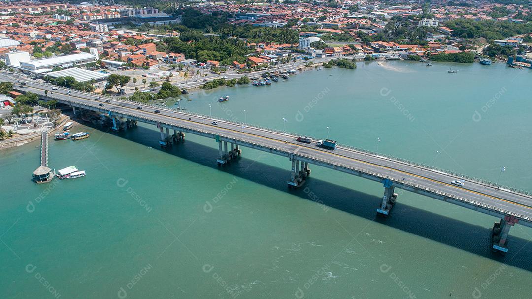 Fortaleza, Brasil. Ponte José Martins Rodrigues, sob o Rio Ceará em Fortaleza, Ceará