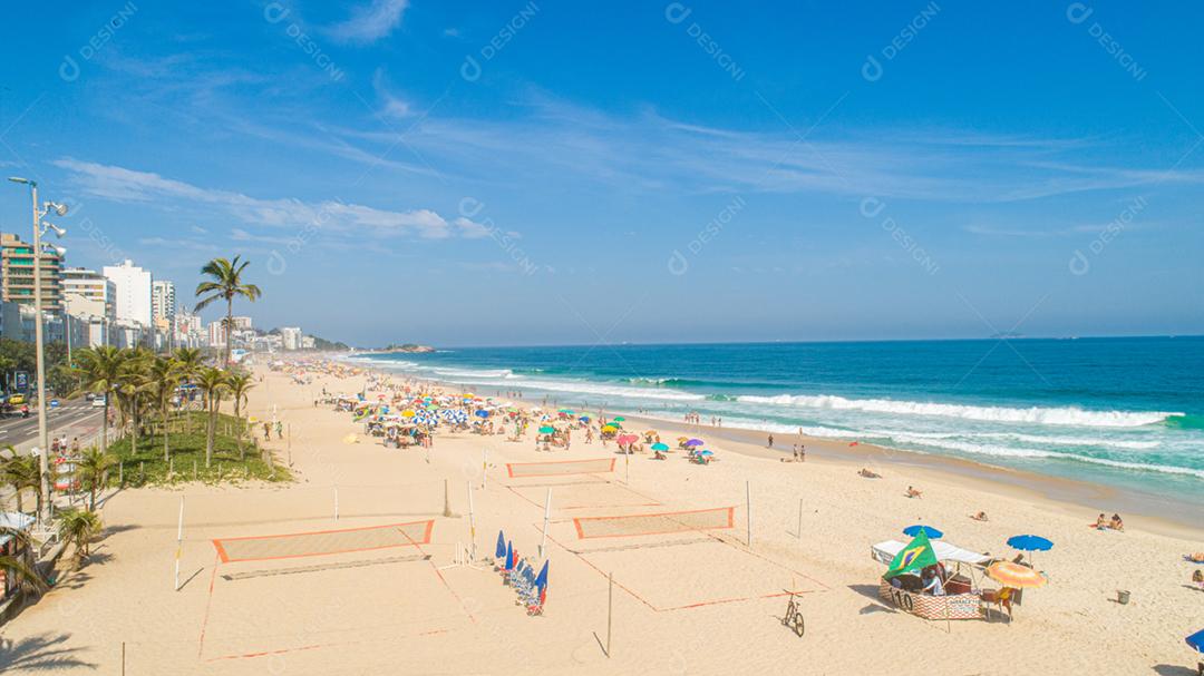 Rio de Janeiro, Rio de Janeiro/Brasi Imagem aérea da Praia de Ipanema