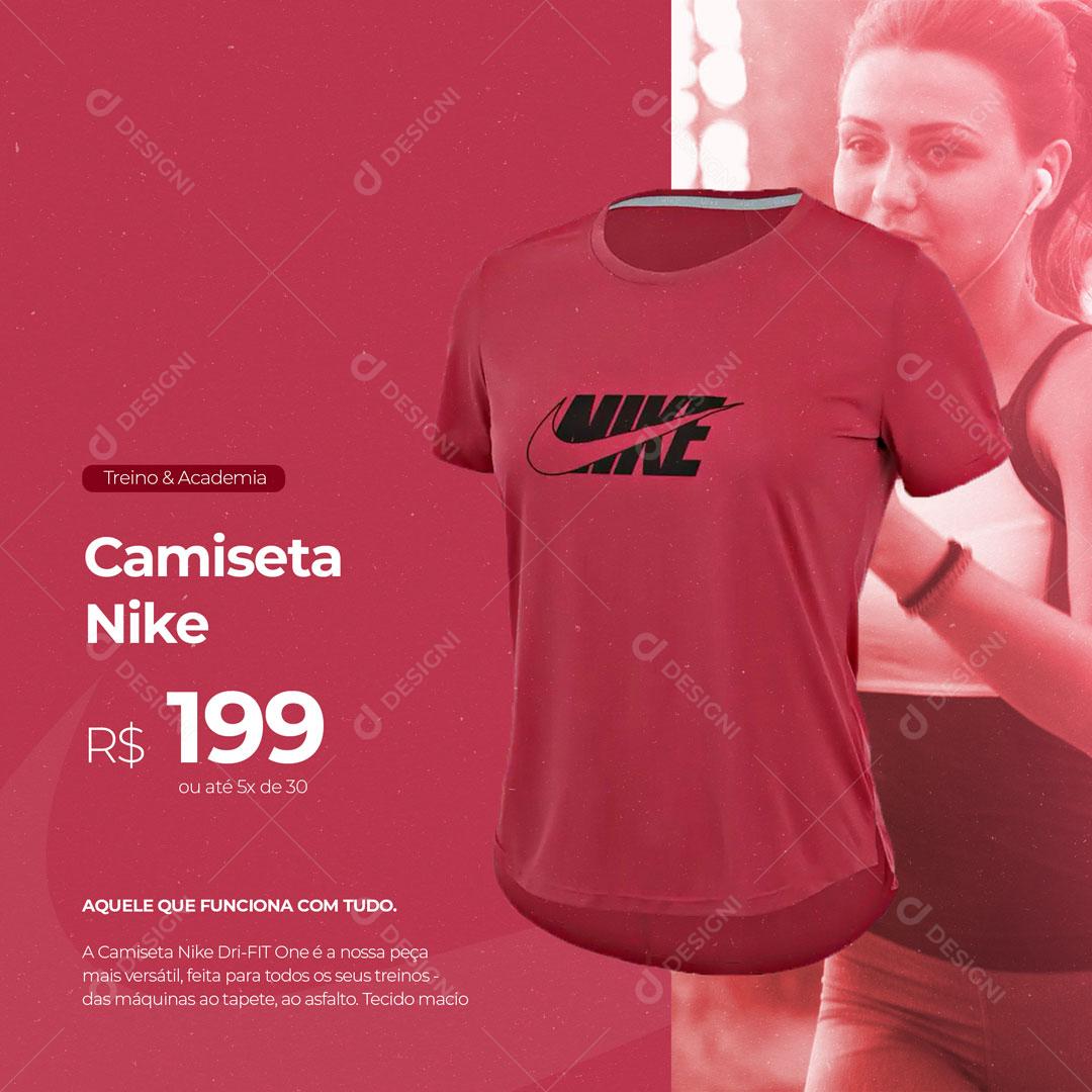 Social Media Loja de Roupas Camiseta Nike PSD Editável