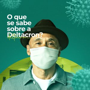 Social Média Covid Coronavírus Variante Deltacron O que se Sabe?  PSD Editável