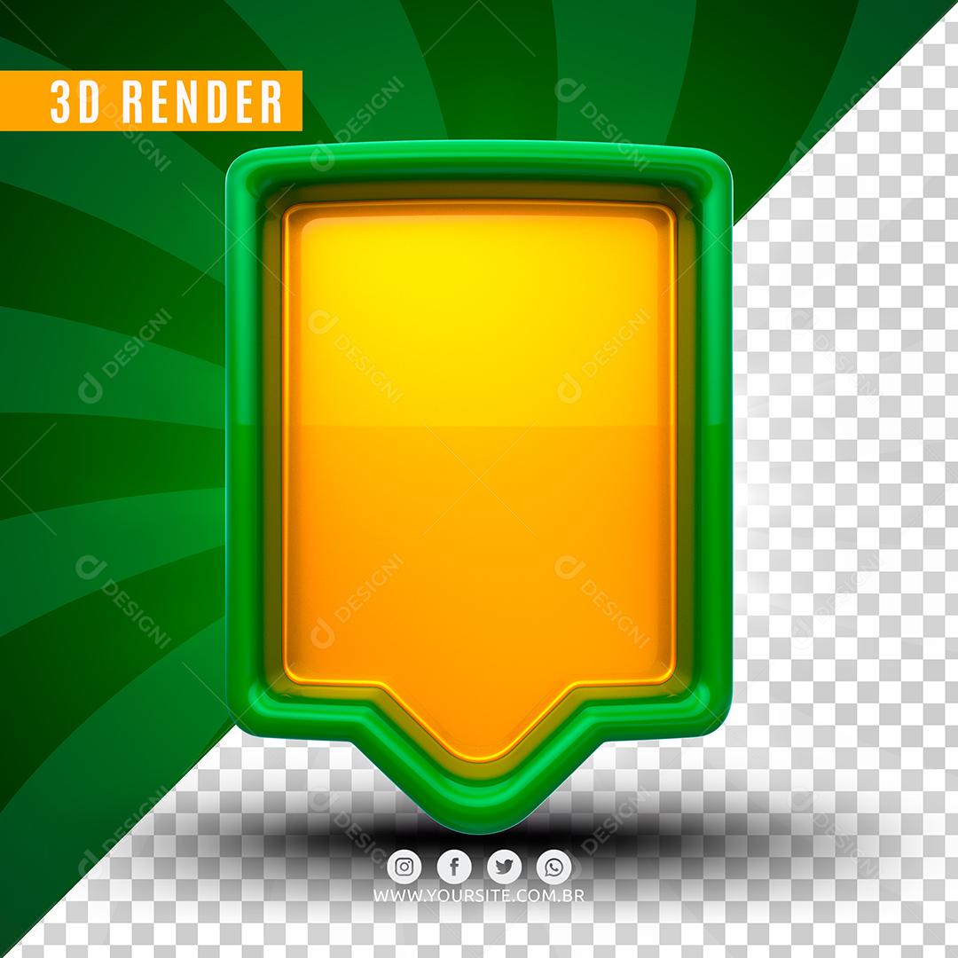 Elemento 3D Semana Do Consumidor Verde Para Composição PSD