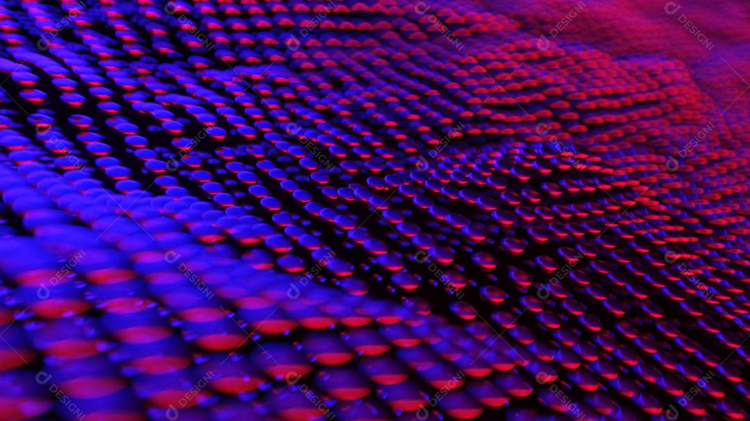 Abstrato de partículas brilhantes e caminhos. renderização 3D.