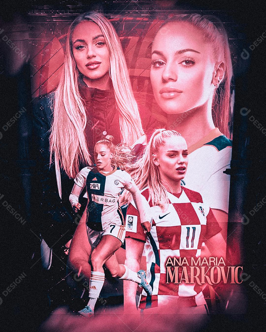Flyer Ana Maria Markovic Social Media PSD Editável