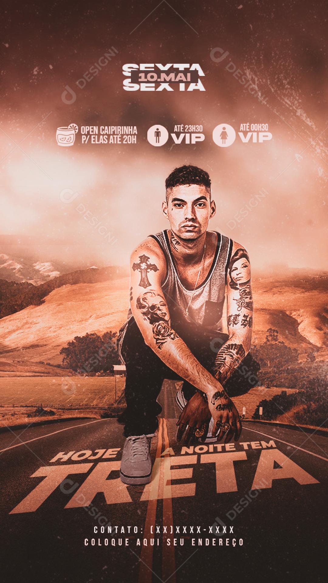 Flyer Agenda Beach Show Social Media PSD Editável