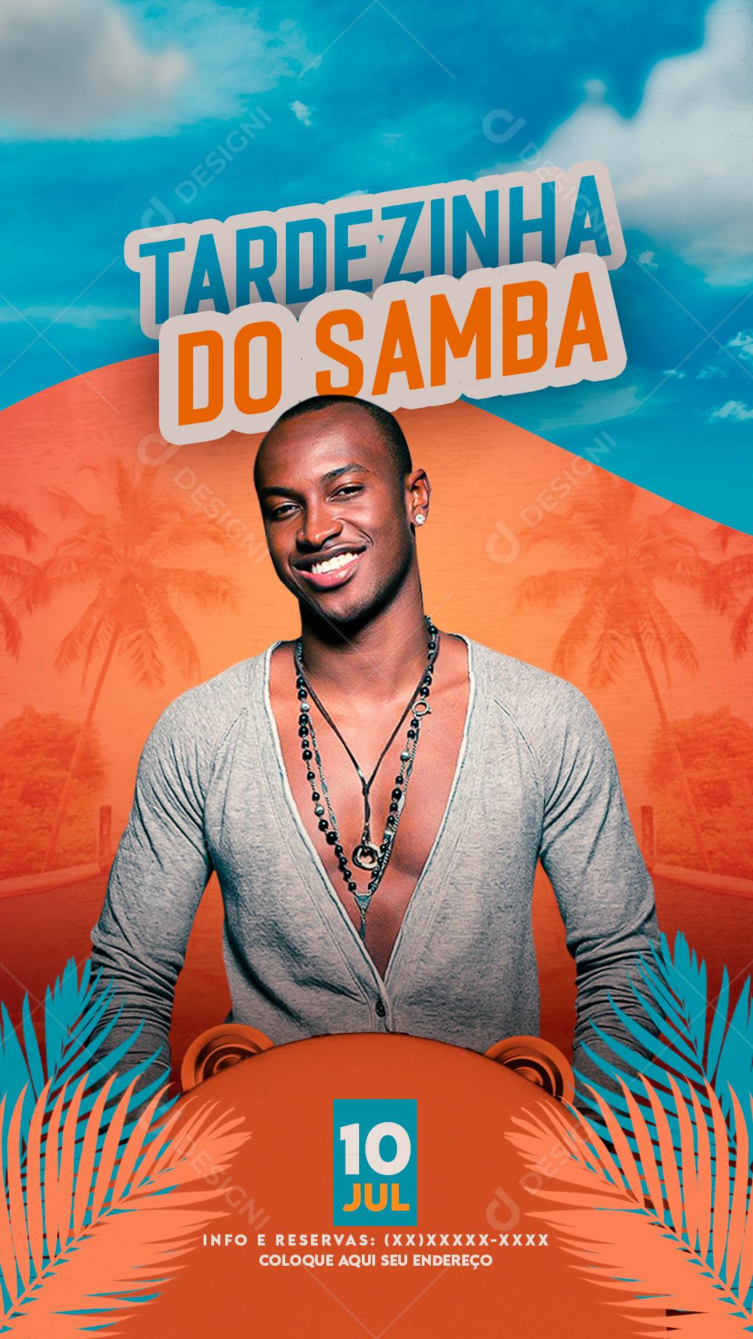 Flyer Tardezinha Do Samba Pagode Social Media PSD Editável