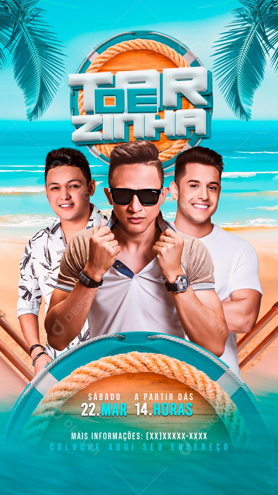 Flyer Tardezinha Do Samba Pagode Social Media PSD Editável