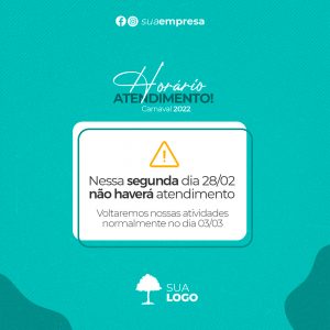 Social Media Atendimento Prefeitura PSD Editável