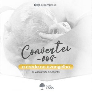 Social Media Quarta De Feira Cinzas PSD Editável