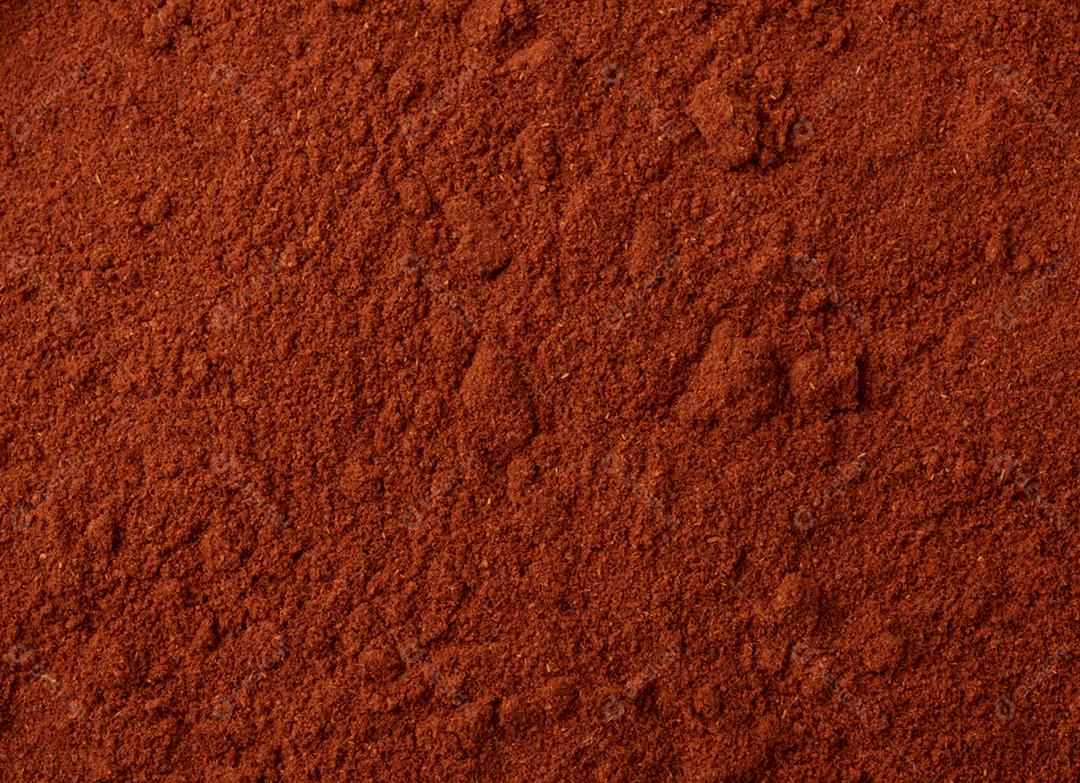 Vista superior, closeup de pimenta páprica vermelha. Cenário de comida.