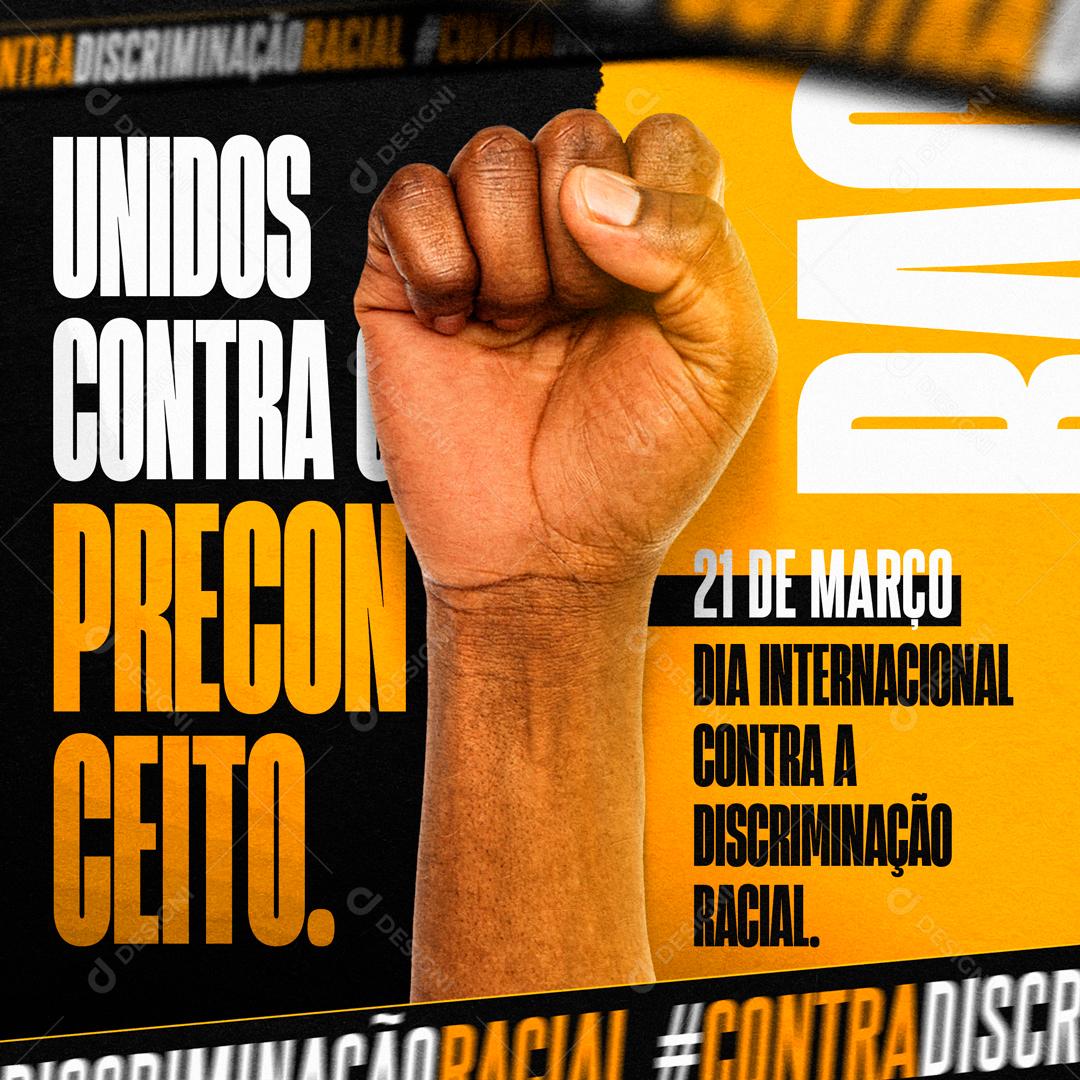 Unidos Contra o Preconceito Social Media PSD Editável