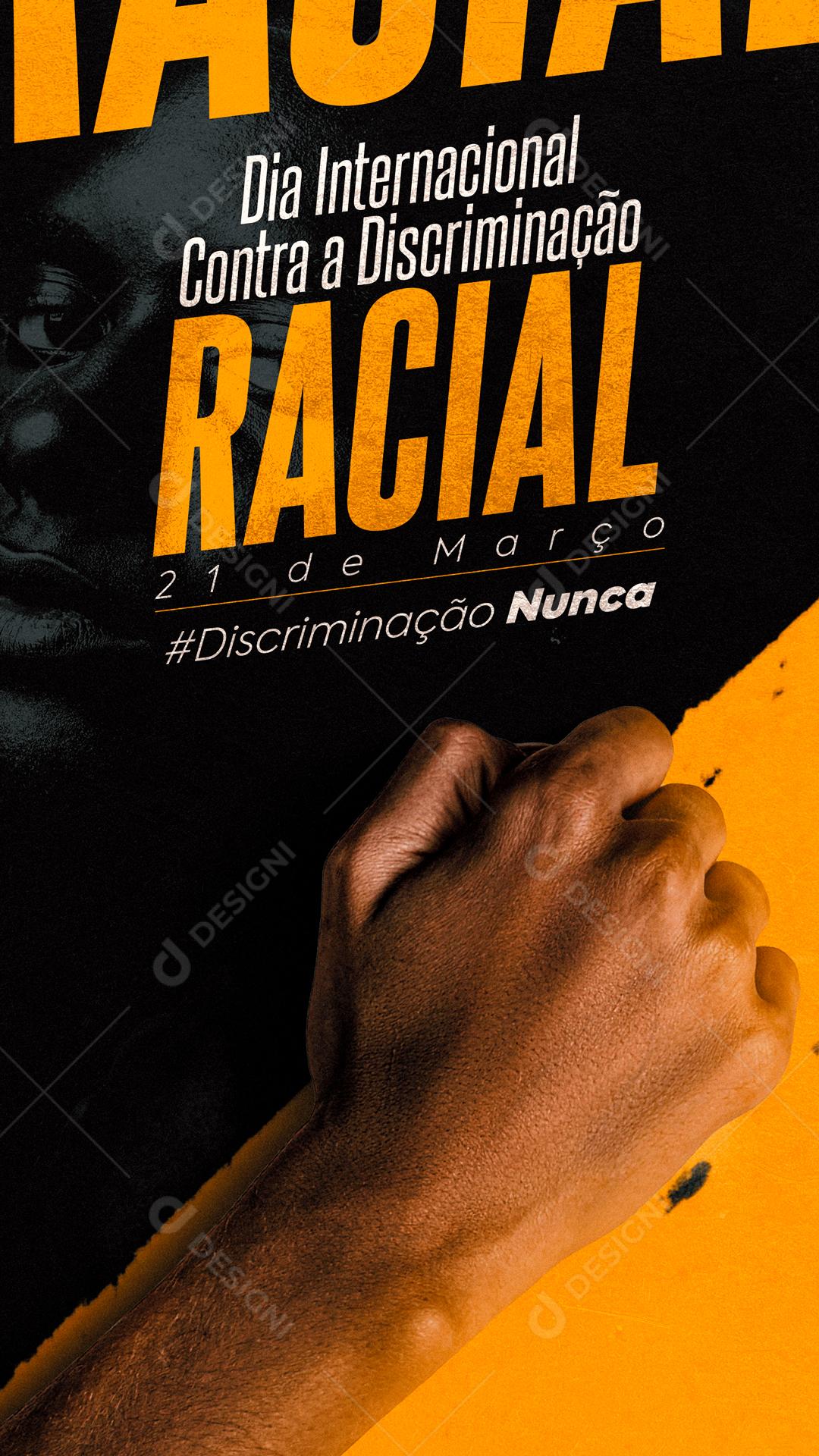 Dia Internacional Contra A Discriminação Racial Social Media PSD Editável