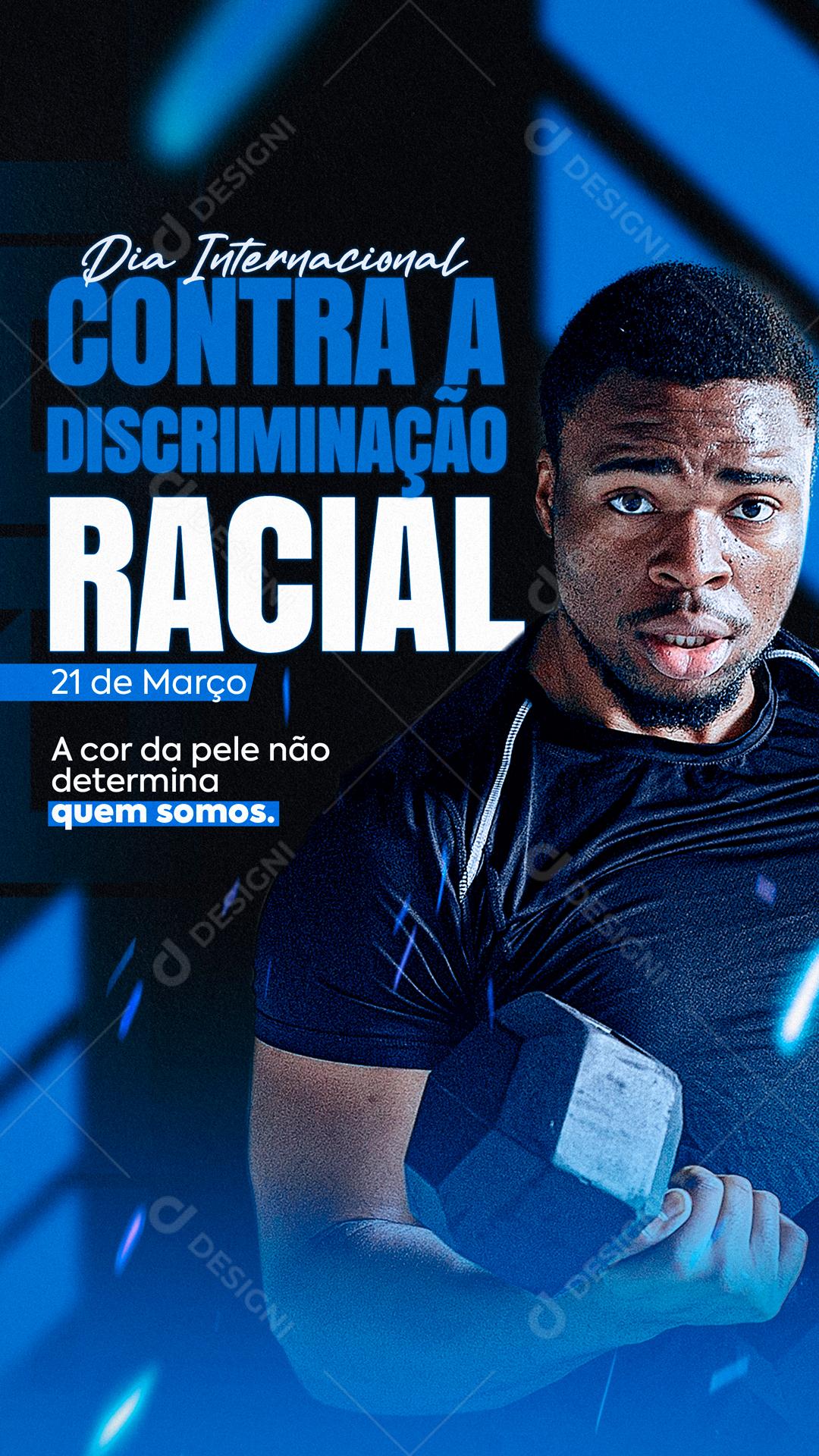 Dia Internacional Contra A Discriminação Racial Social Media PSD Editável