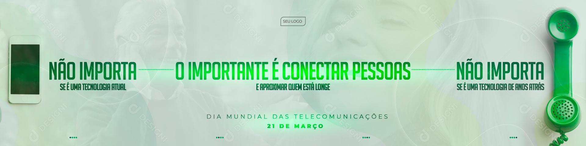 Carrossel Dia Mundial Das Telecomunicações Social Media PSD Editável