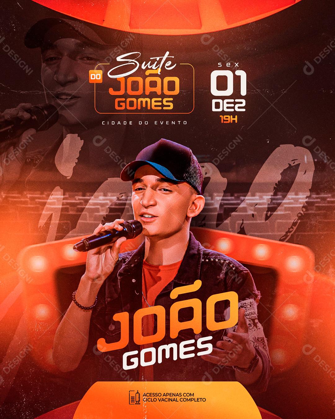 Social Media Suit João Gomes Agenda Flyers PSD Editável