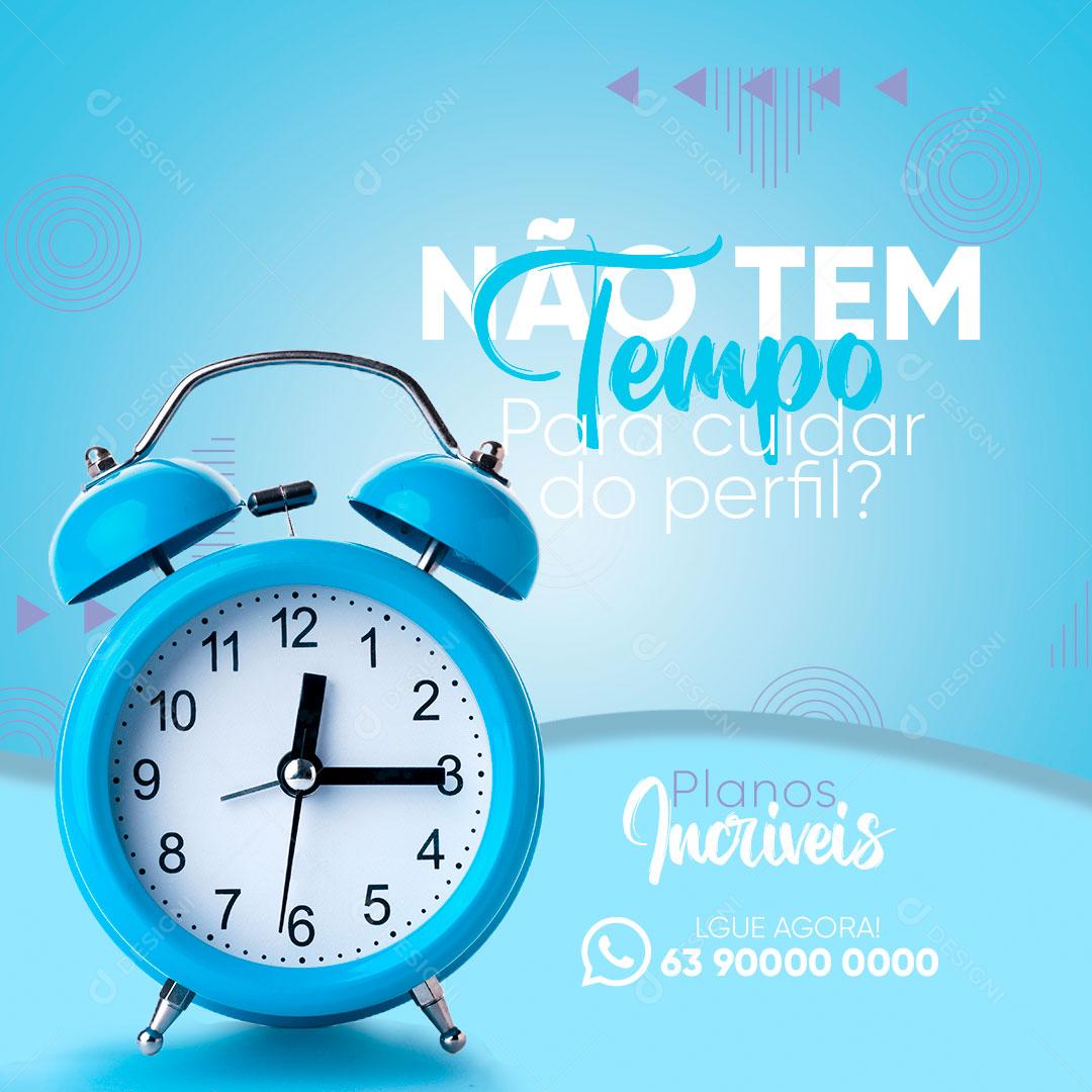 Social Media Marketing Digital Cuidamos do seu Perfil PSD Editável