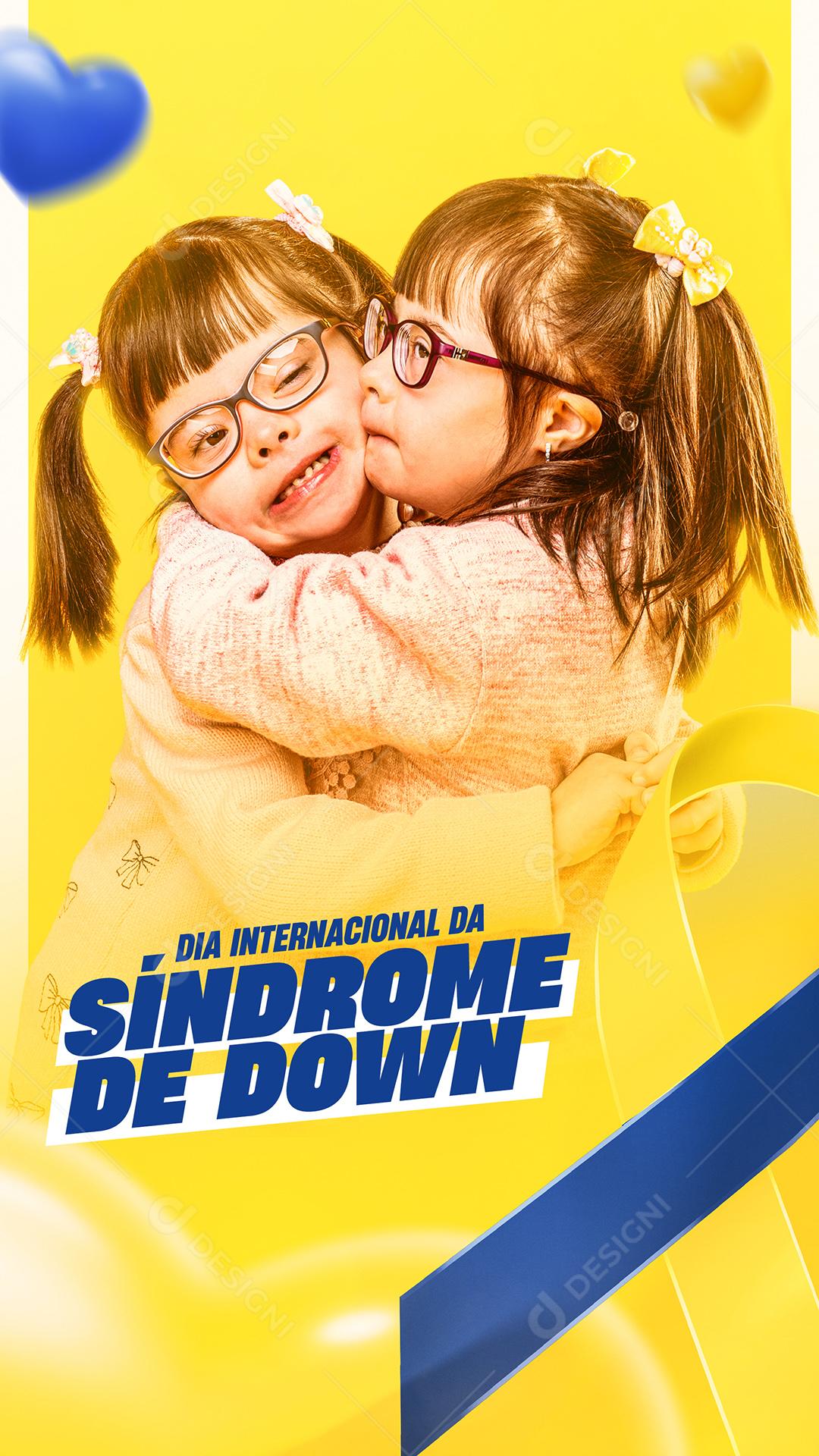 Social Media Dia internacional da Síndrome de Down PSD Editável