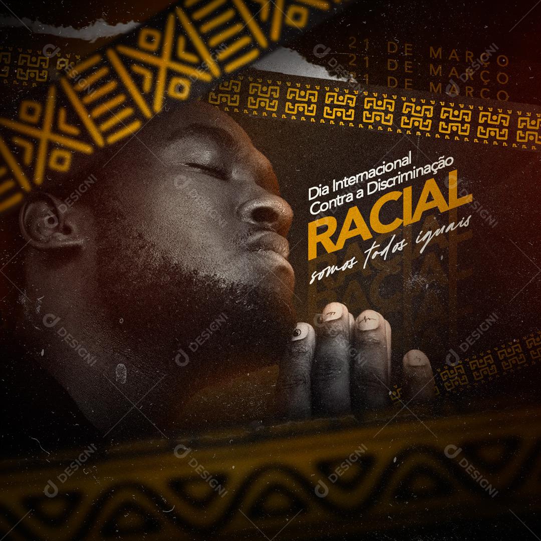 Dia Internacional Contra a Discriminação Somos Todos Iguais Social Media PSD
