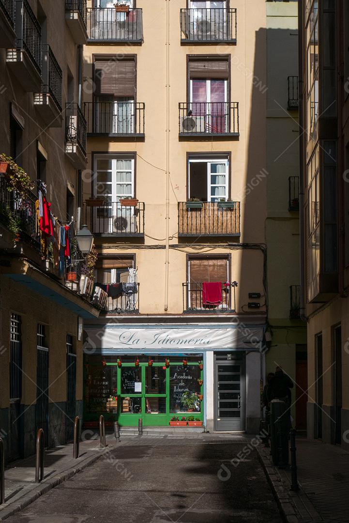 Vista das ruas de Madrid na Espanha