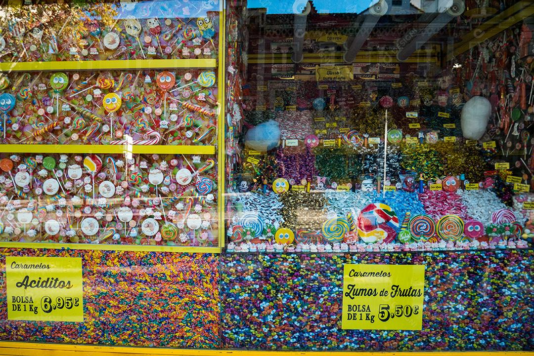 Loja de doces no centro de Madrid