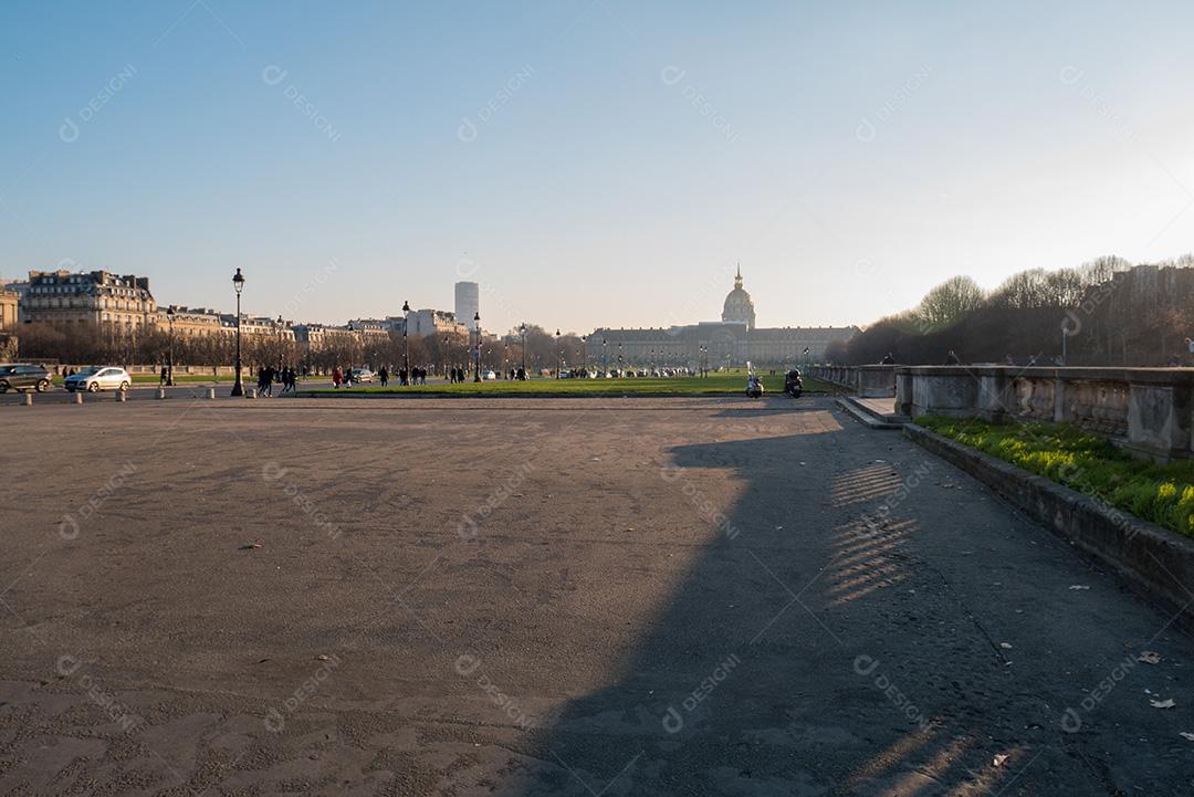 Ruas de Paris na temporada de inverno