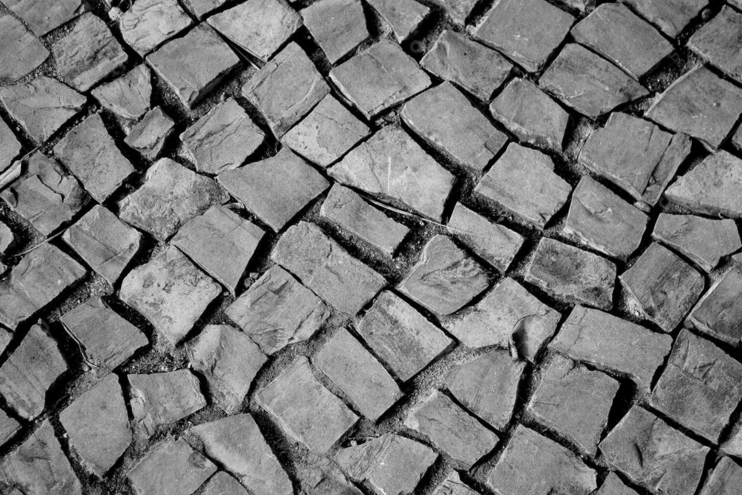 Textura de piso de pedras quadradas