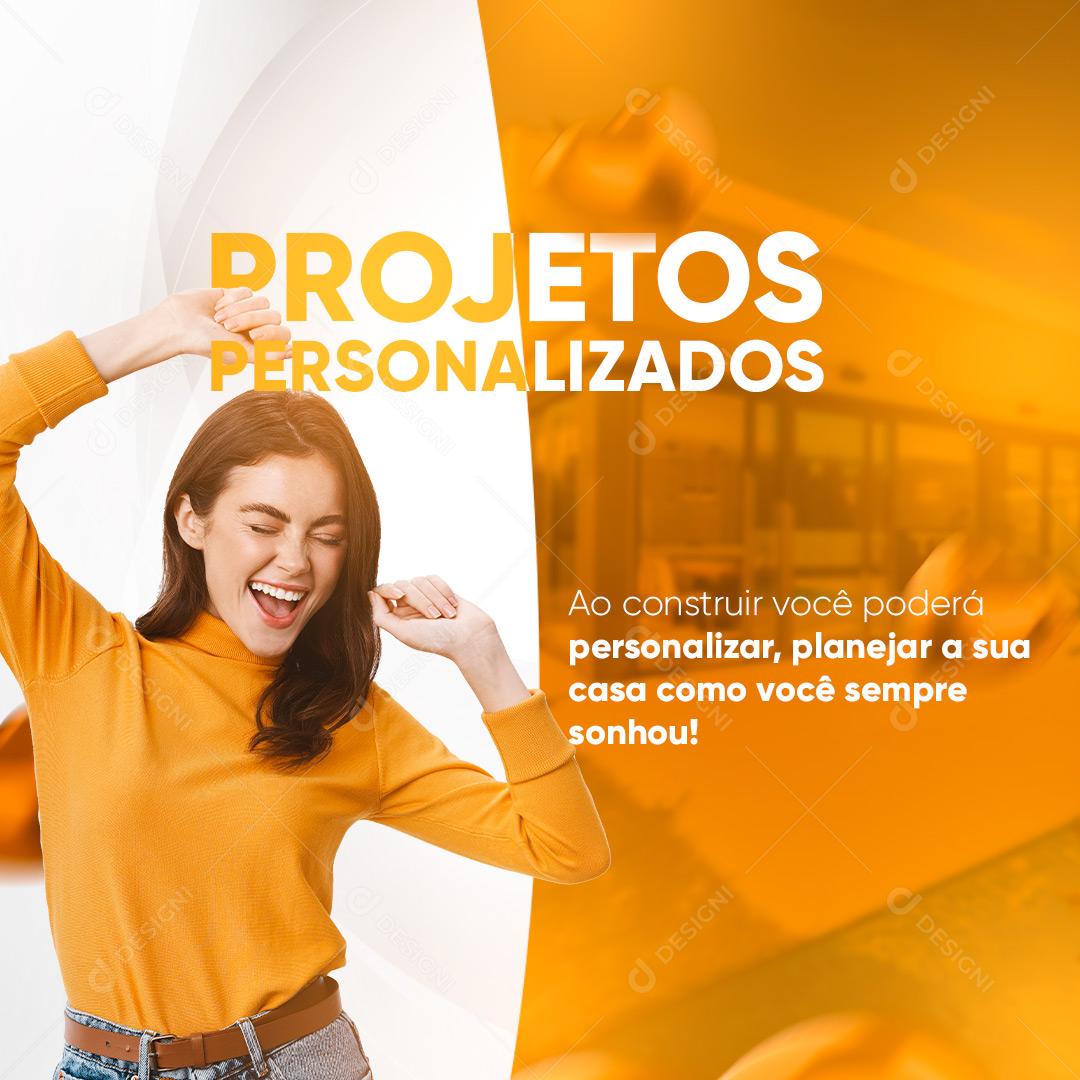 Social Media Imobiliária Projetos Personalizados PSD Editável