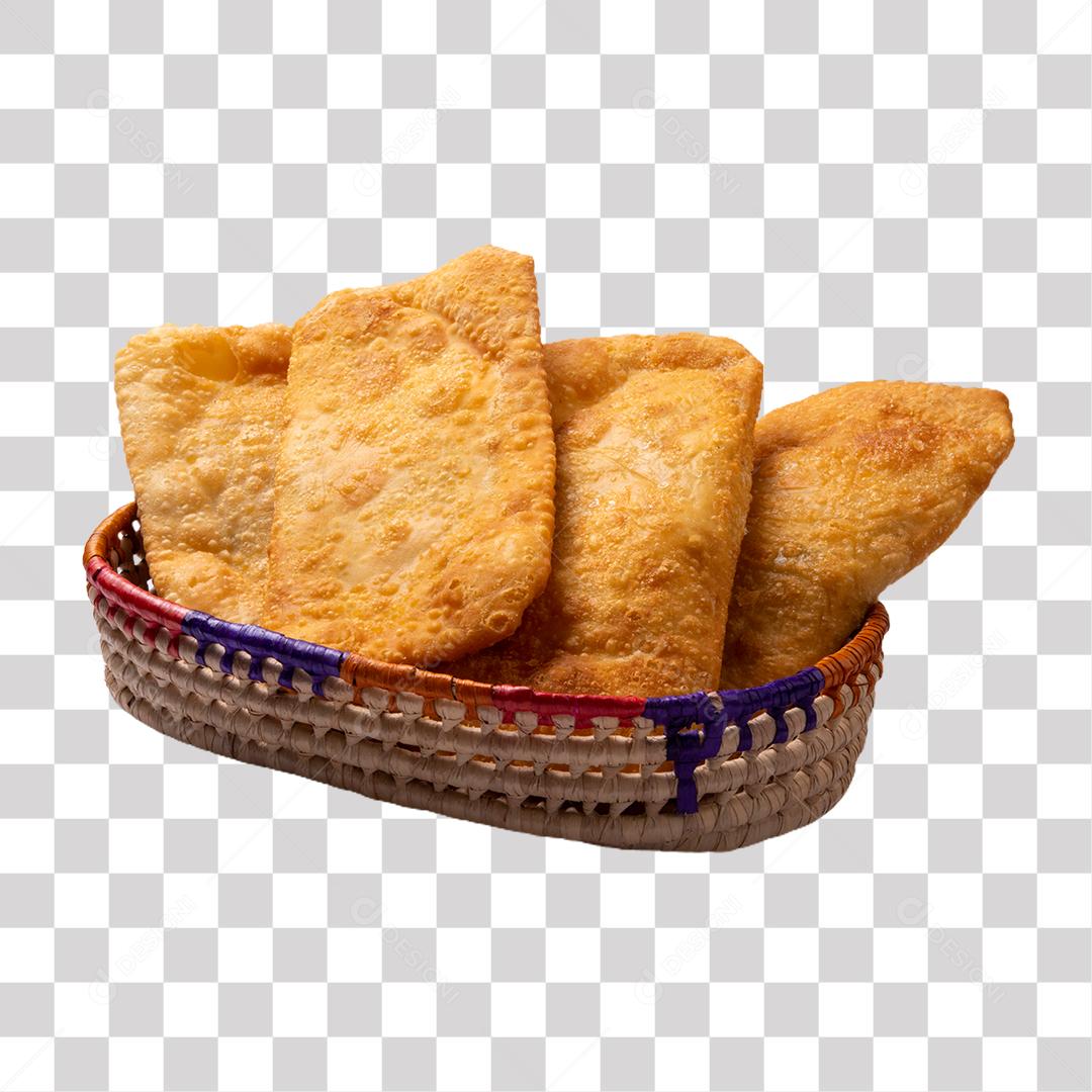 Pastéis brasileiros em uma cesta PNG Transparente