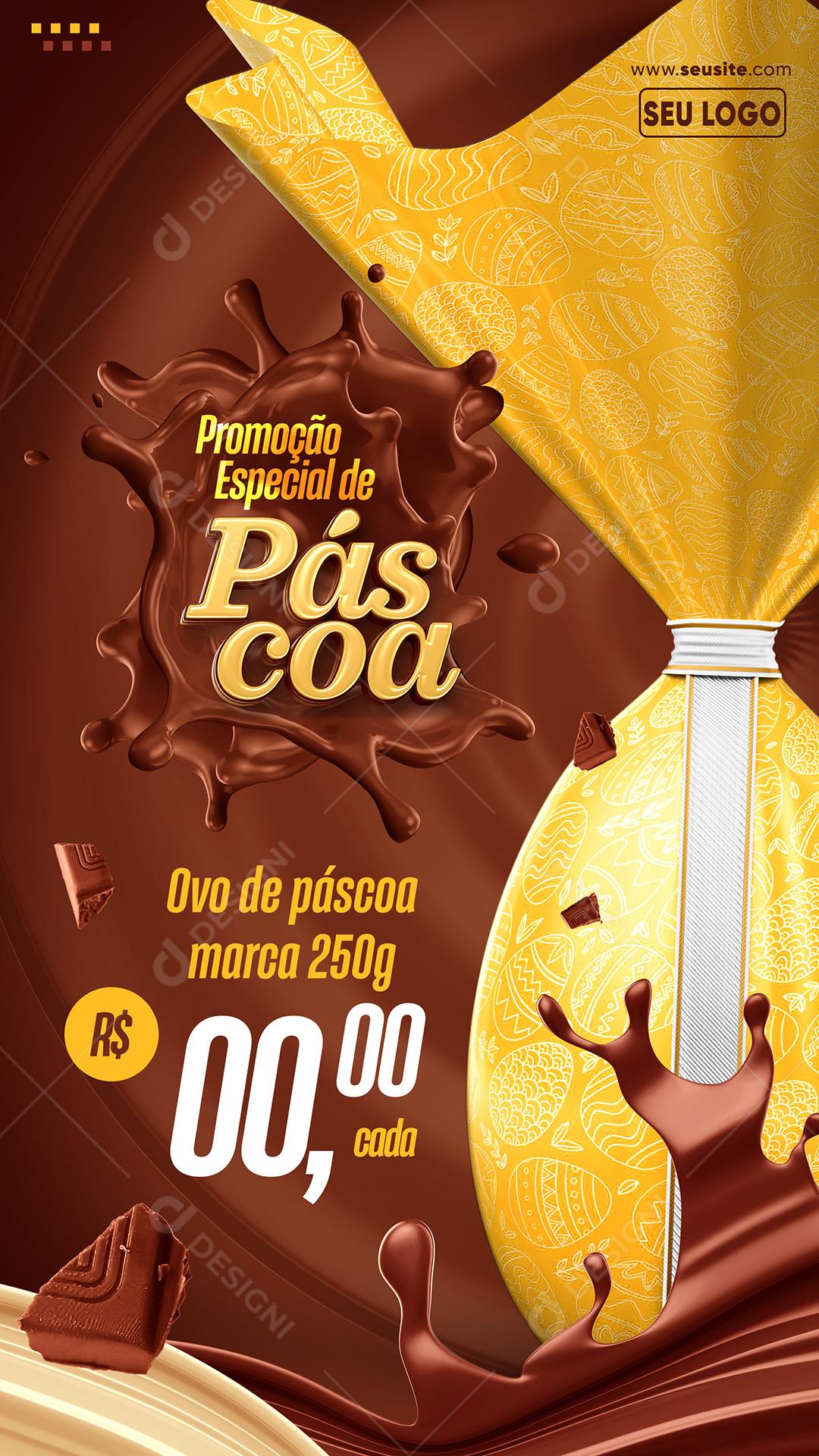 Social Media Promoção Especial Ovo De Páscoa PSD Editável