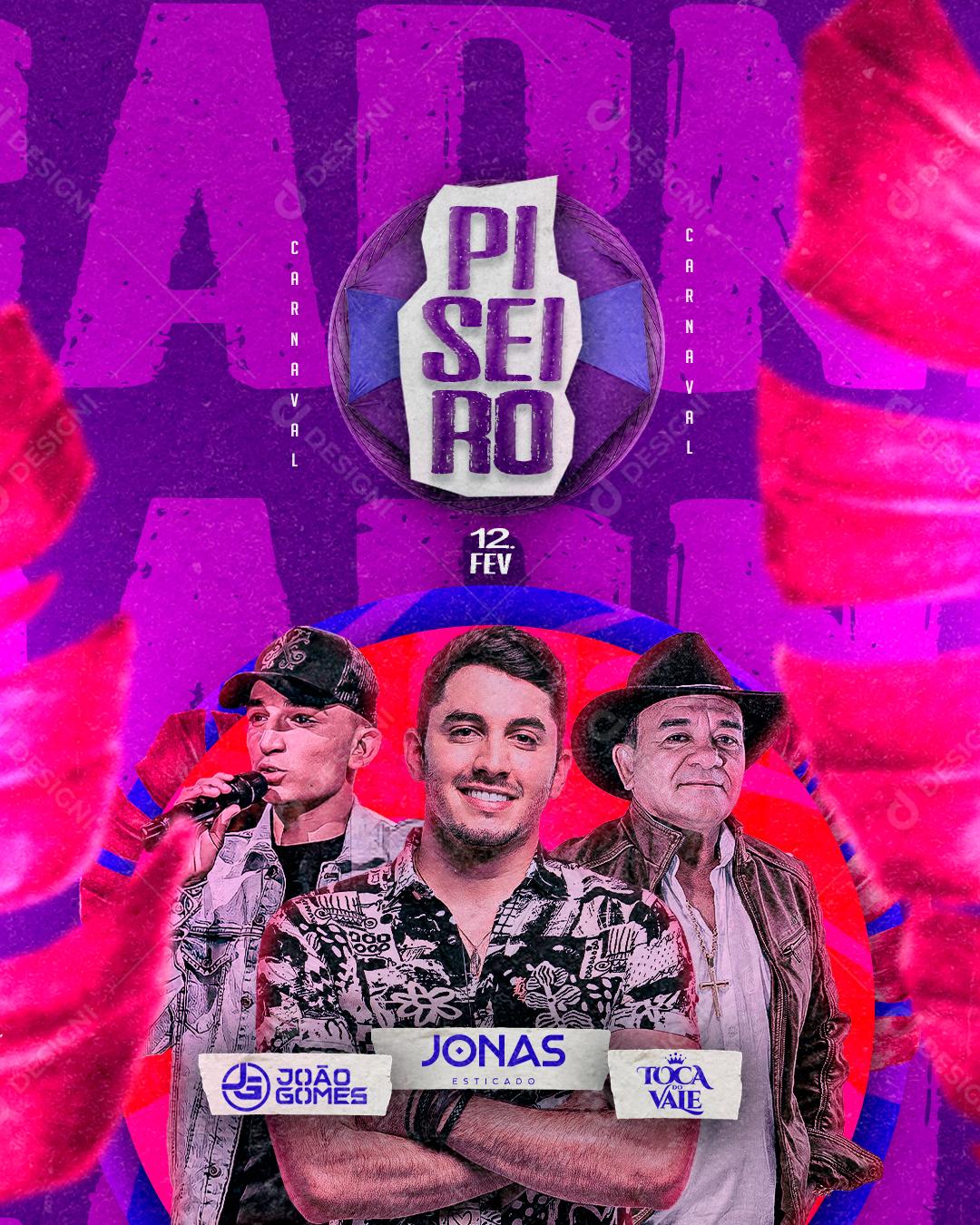 Piseiro Agendas Flyer Social Media PSD Editável