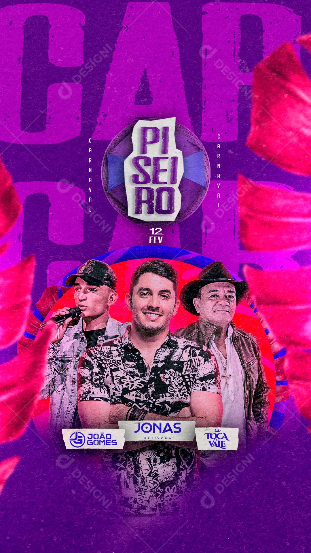 Social Media Piseiro Agendas Flyer PSD Editável