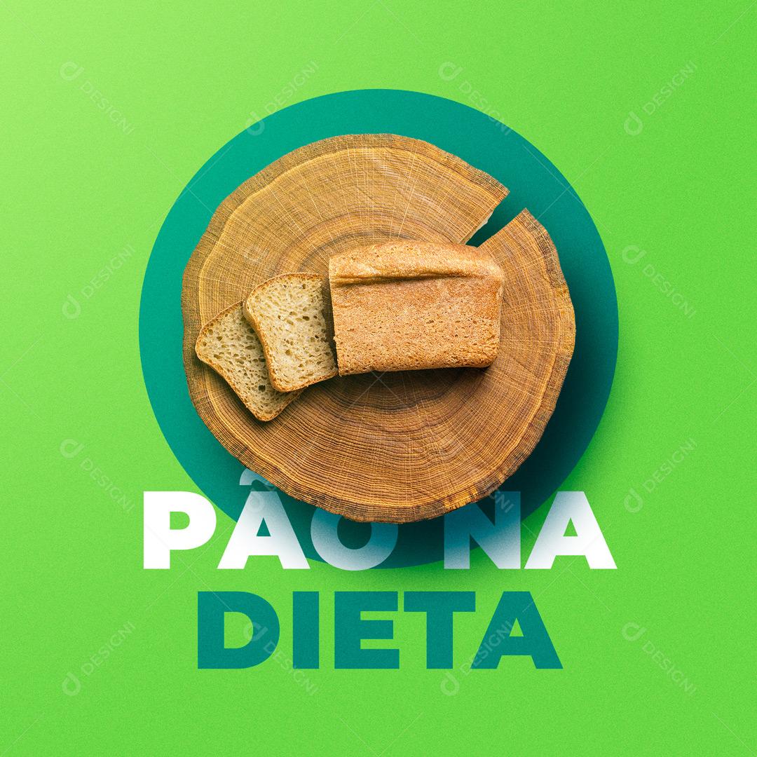 Social Media Nutricionista Pão na Dieta PSD Editável