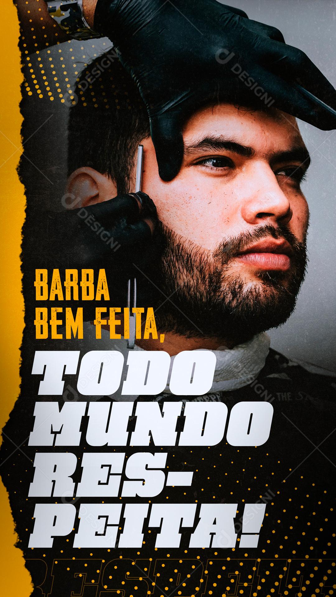 Baba Bem Feito Todo Mundo Respeita Social Media PSD Editável