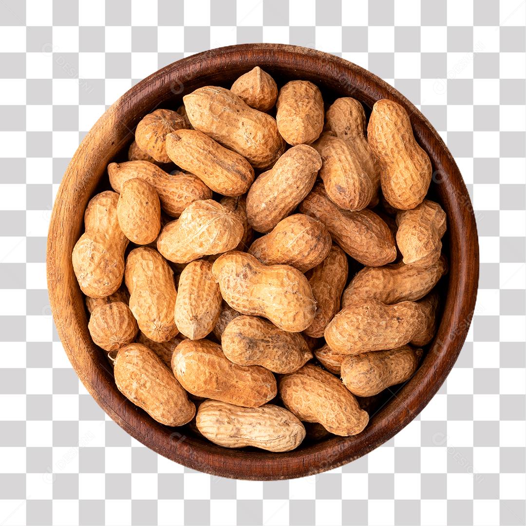 Amendoins Com casca em uma tigela PNG Transparente