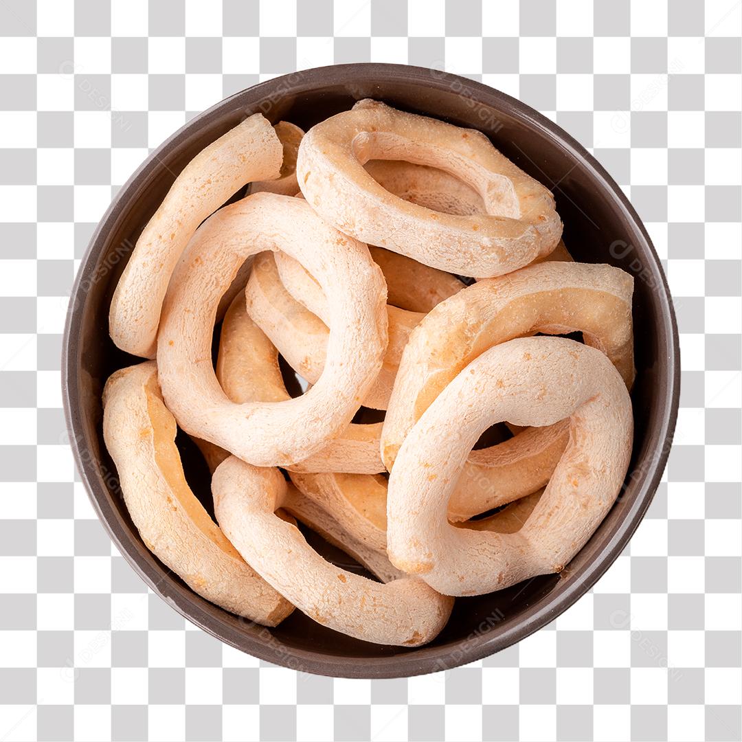 Biscoito de amido em uma tigela PNG Transparente
